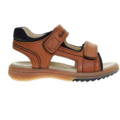 Afbeelding van Kickers Sandalen voor kinderen, Maat: 28, Camel Leer