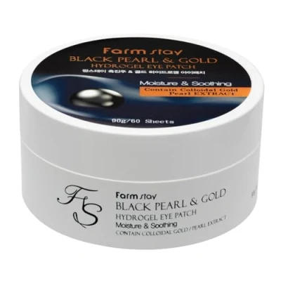 Afbeelding van Black Pearl &amp; Gold Hydrogel Eye Patch 60st.