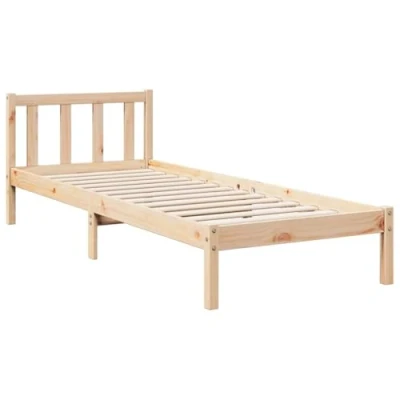 Afbeelding van vidaXL Bedframe extra lang zonder matras massief grenenhout 90x210 cm