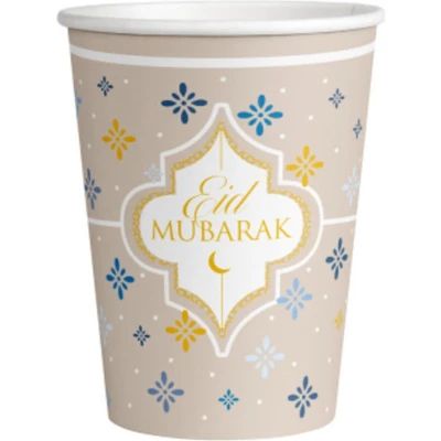 Afbeelding van Eid Mubarak bekers 8 stuks