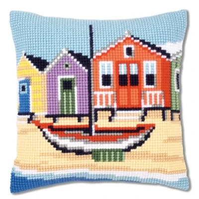 Afbeelding van Vervaco Aan de kust Kruissteekkussen pakket PN 0145640
