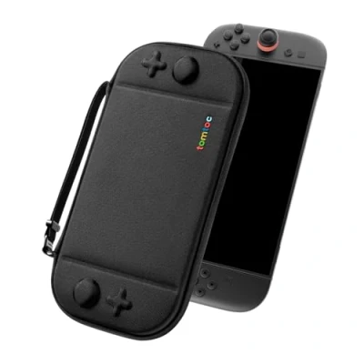 Afbeelding van tomtoc Étui pour Nintendo Switch 2 (2025), Housse Rigide de Protection intégrale avec 12 Cartouches Jeux, Slim Pochette Transport Boîtier Voyage für Console Brevet Original, Noir