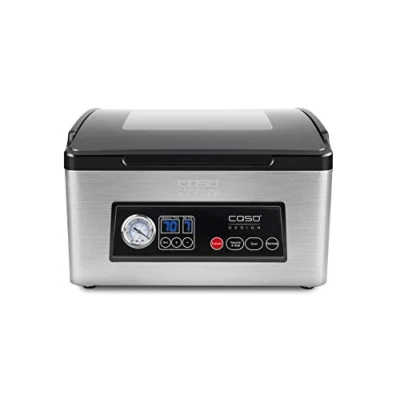 Afbeelding van Caso VacuChef 70 roestvrijstalen vacuümmachine met krachtige vacuümpomp l/min, dubbel soldeer, vacuüm en lastijd instelbaar