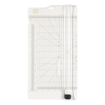 Image de Vaessen Creative 2207 108 Massicot et Plaque de Rainurage 6 pour Scrapbooking, Création Cartes Autres Loisirs Créatifs en Papier, Plastique, Blanc, 15,2 x 30,5 cm