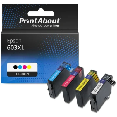 Afbeelding van Huismerk Epson 603XL (C13T03U64010) Inktcartridge 4 kleuren Voordeelbundel Hoge capaciteit