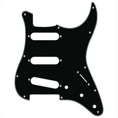Image de Fender plaque de protection pour Stratocaster 3 plis noir