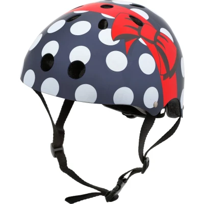 Afbeelding van Mini Hornit Lids Fietshelm voor Kinderen met LED achterlicht Polka Dot (S)