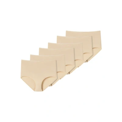 Afbeelding van Schiesser 6 PACK Slip, Dames, Maat: 40, Sand