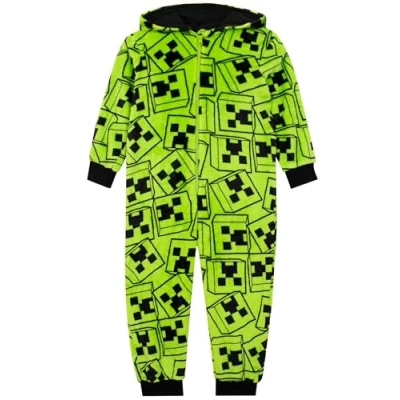 Afbeelding van Minecraft Jongens Onesie Creeper, Veelkleurig, 158