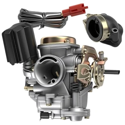 Afbeelding van Kefflum Inlaatspruitstuk carburateur 18 mm voor Rex RS 400 / 450 460 GY6 50cc E Choke