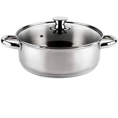 Afbeelding van VIER CI30 Braadpan Ø 30 cm roestvrij staal 18/10 inductie