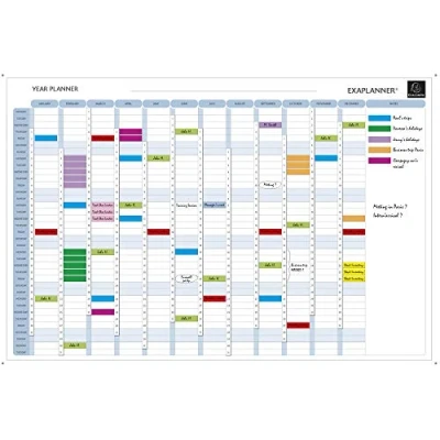 Afbeelding van Exacompta 56153E PLANNING MAGNETIQUE ANNUEL ANGLAIS