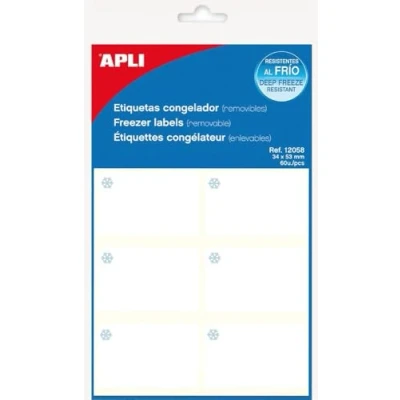 Afbeelding van Labels Apli Wit Vriezer 34 x 53 mm (10 Stuks)
