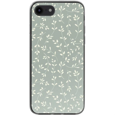 Afbeelding van imoshion hoesje Geschikt voor iPhone 7 / 8 SE (2020) (2022) Design Smoke Green Flowers