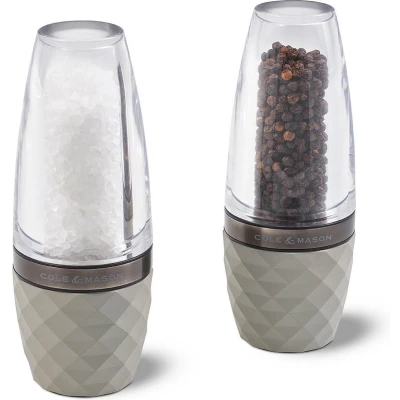 Afbeelding van Cole &amp; Mason Precision City Concrete Peper Zoutmolenset 16cm Beton/Acryl