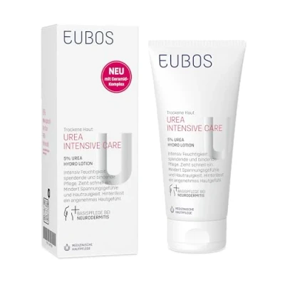 Afbeelding van EUBOS UREA INTENSIVE CARE 5% Hydro Lotion Hydraterende bodylotion voor droge huid een soepelere huidtolerantie dermatologisch getest 200 ml