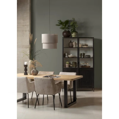 Afbeelding van WOOOD Tablo Tafelblad Curved Eiken Naturel 5x199x88