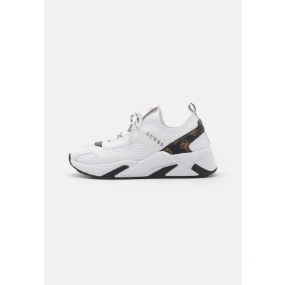 Afbeelding van Guess Geniver Sneakers laag, Dames, Maat: 39, White/brown Imitatieleer/ textiel