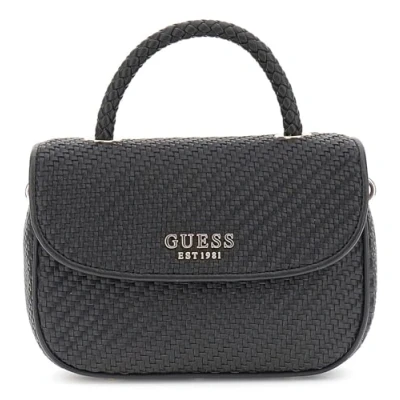Afbeelding van GUESS Mirema Sac à rabat avec poignée supérieure Noir
