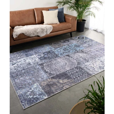 Afbeelding van Patchwork Vloerkleed Fade Dreamer Zwart/multi 190x290 Cm