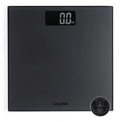 Afbeelding van Salter Frosted Matt badkamerweegschaal digitale elektronische weegschaal, 180 kg/28 st, 3 lb, gemakkelijk af te lezen lcd display, nauwkeurige onmiddellijke metingen, inclusief batterij,