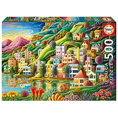 Afbeelding van EDUCA puzzel 500 stuks VERBORGEN HAVEN