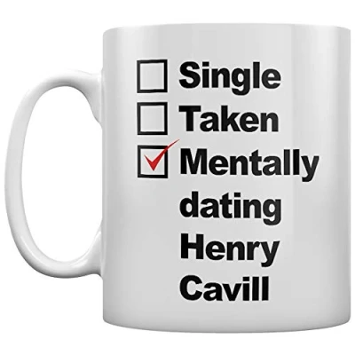 Afbeelding van Grindstore Mentally Dating Henry Cavill mok wit