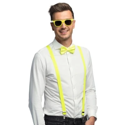 Afbeelding van Boland Accessoireset neon geel Neon,Geel Volwassenen Unisex