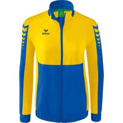 Afbeelding van Six Wings presentatiejack dames new royal/geel / 44