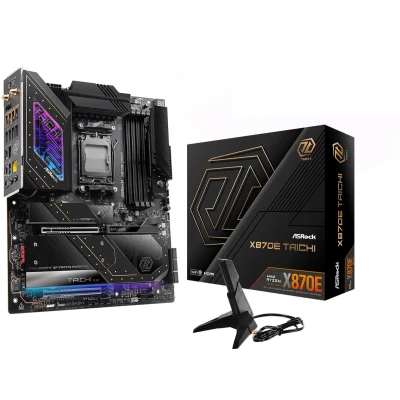 Afbeelding van Asrock X870E Taichi Moederbord ATX Socket AM5 AMD X870 DDR5 USB 4 Wi Fi 7 Realtek Audio
