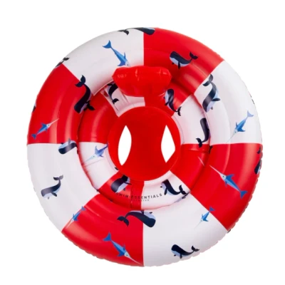 Afbeelding van Swim Essentials Baby Float 0 1 jaar Rood Wit Walvis