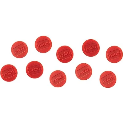 Afbeelding van Magneet Nobo 32mm 800gr rood 10stuks