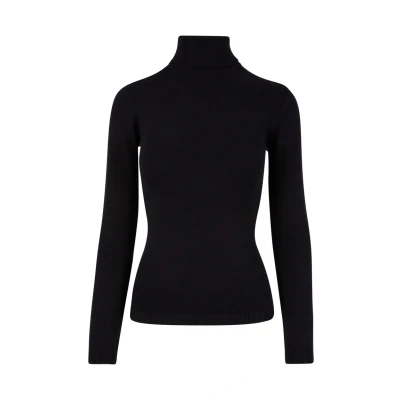 Afbeelding van Urban Classics Turtleneck Trui, Dames, Maat: 4XL, Black