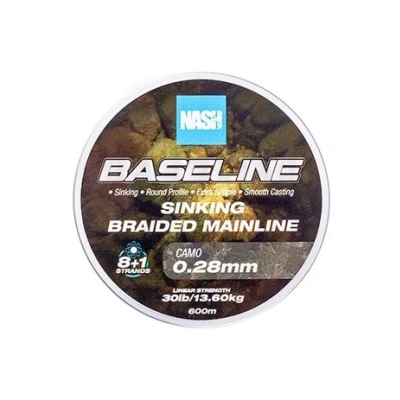 Afbeelding van Nash TT Baseline Sinking Braid UV Yellow Gevlochten lijn 30lb/0.28mm (1200m)