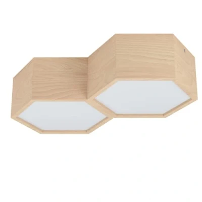 Afbeelding van EGLO Mirlas Plafondlamp Bruin/Wit