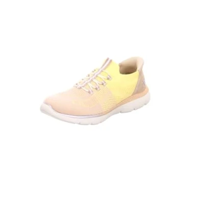 Afbeelding van Rieker Sport Sneakers laag, Dames, Maat: 36, Gelb Textiel