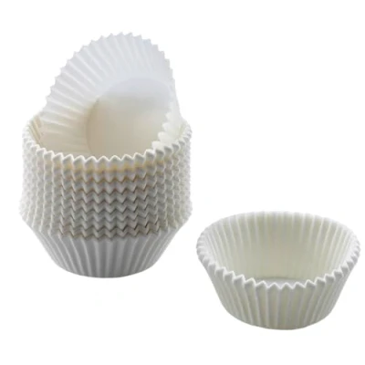 Afbeelding van Original Kaiser Inspiration Muffin papieren vormpjes, 7 cm, vetbestendig, wit, 200 stuks