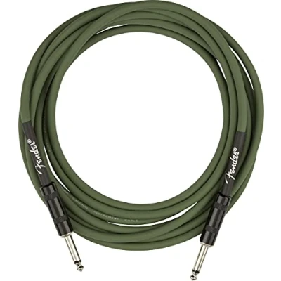 Afbeelding van Fender® Strummer Pro Signature instrumentenkabel Joe Strummer, 4 m, groen