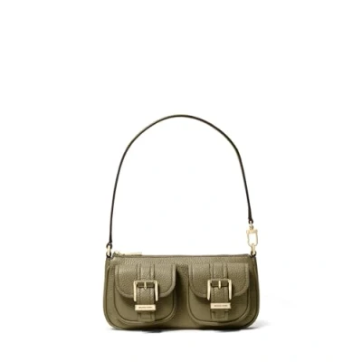 Afbeelding van Michael Kors ZOE Pouchette Handtas, Dames, Maat: One Size, Safari green