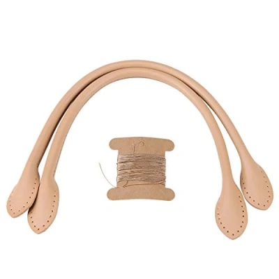 Afbeelding van 2 stuks leren riem, handvat, handtas, handgrepen van leer, reserveriem voor handtasriem (beige)
