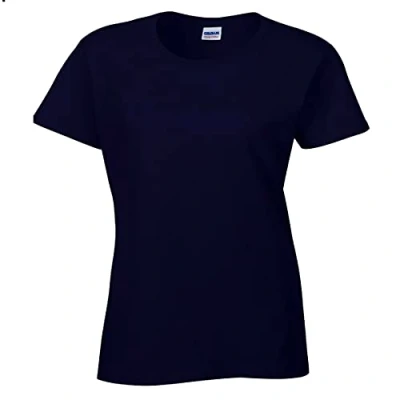 Afbeelding van Gildan Damesshirt met korte mouwen vrouwelijke pasvorm, Navy Blauw