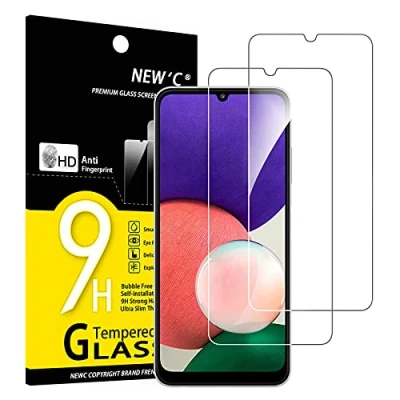 Afbeelding van NEW&#039;C 2 stuks gehard glas voor Samsung Galaxy A22 4G (niet 5G), displaybeschermfolie krasbestendig extreem robuust (0,33 mm HD ultra transparant) hardheid 9H