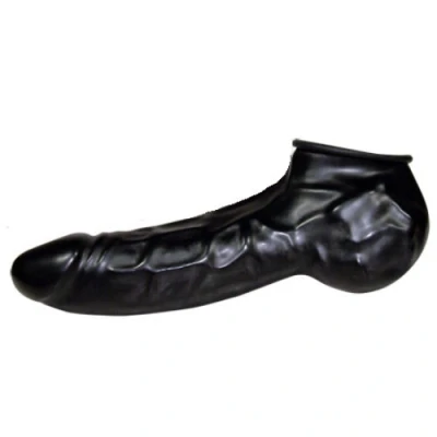 Afbeelding van Latex penis sleeve zwart