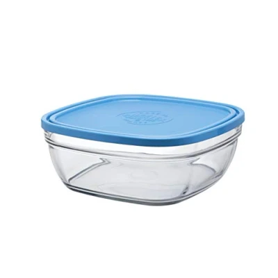 Afbeelding van Hermetische Lunchtrommel Duralex Freshbox Blauw Vierkant (23 x 23 9 cm) (3 L)
