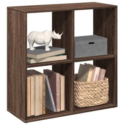 Afbeelding van Kamerscherm / boekenkast 69,5x29x69,5 cm hout bruin eikenkleur