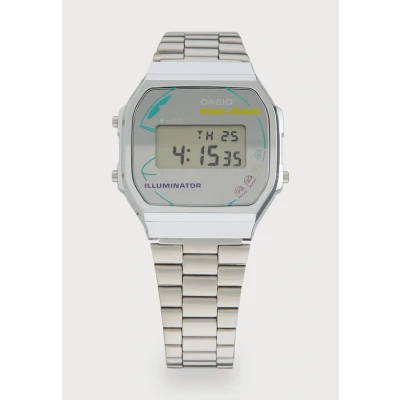 Afbeelding van Casio A168WEPC7A Unisex Digitaal horloge silvercoloured, Maat: One Size, Silver coloured