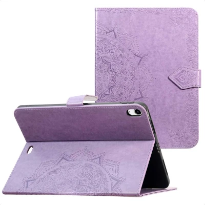 Afbeelding van imoshion Mandala Bookcase voor de Apple iPad Air 11 inch (2025) M3 / (2024) M2 5 (2022) 4 (2020) Lila