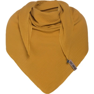 Afbeelding van Knit Factory LIV Sjaal, Dames, Maat: One Size, Ochre