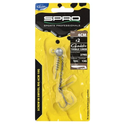 Image de Spro Screw in Swivel Rig 4cm Treble 13NSB (Lure Lenght 11 14cm) Maat : 10g