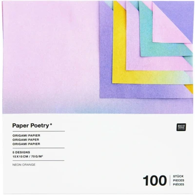 Afbeelding van Vouwpapier origami blurry gradient 100st